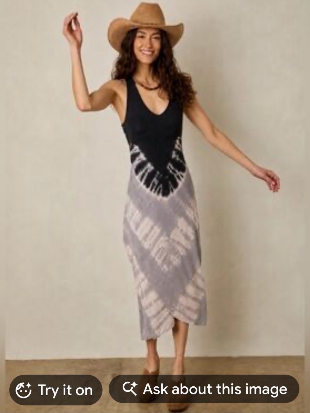 River + Sky Shanti Tie-Dye Midi Dress XS
